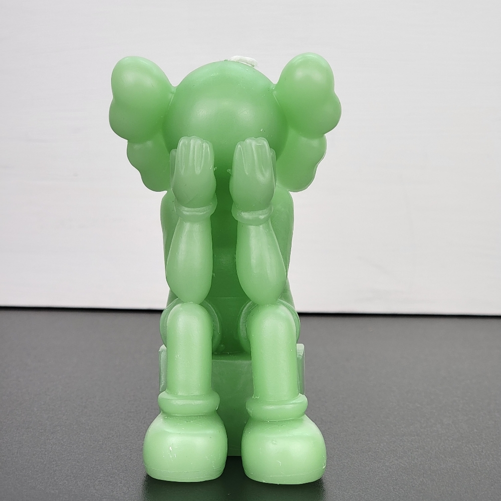 Candles - Custom Sitting Kaws Green Candle Vanilla Scented